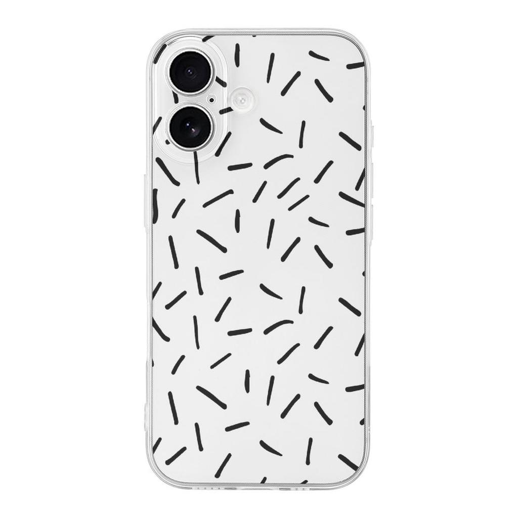 1 Pack For iPhone 17 Series TPU Phone Case Anti-Scratch Anti-Fall Glossy Design, Daily Protection
