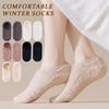 Winter Floor Socks Men Women Warm Plush Home Slipper Socks with Grips Low Cut Anti-Slip Ankle Socks for Indoor Living Room Bedroom