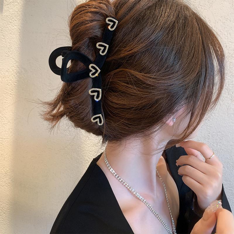 1 шт. Love Velvet Grab Clip Large Shark Headbridge Pin Back Head Plate Pin Hairbridge Детские аксессуары для волос Premium Sense