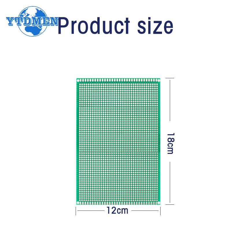 1/2PCS 12*18cm Prototype PCB Universal Circuit Board 12x18cm Green Double Sided Pcb Board Diy Printed Protoboard 120*180mm