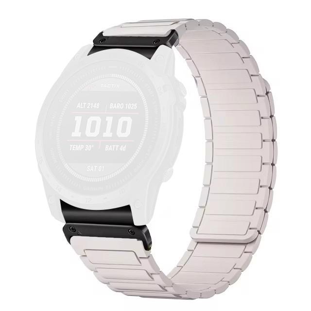 20mm Quick Release Magnetic Silicone Band for Garmin Fenix 8 43mm/Descent MK3/MK3i Dual Color Watch Strap