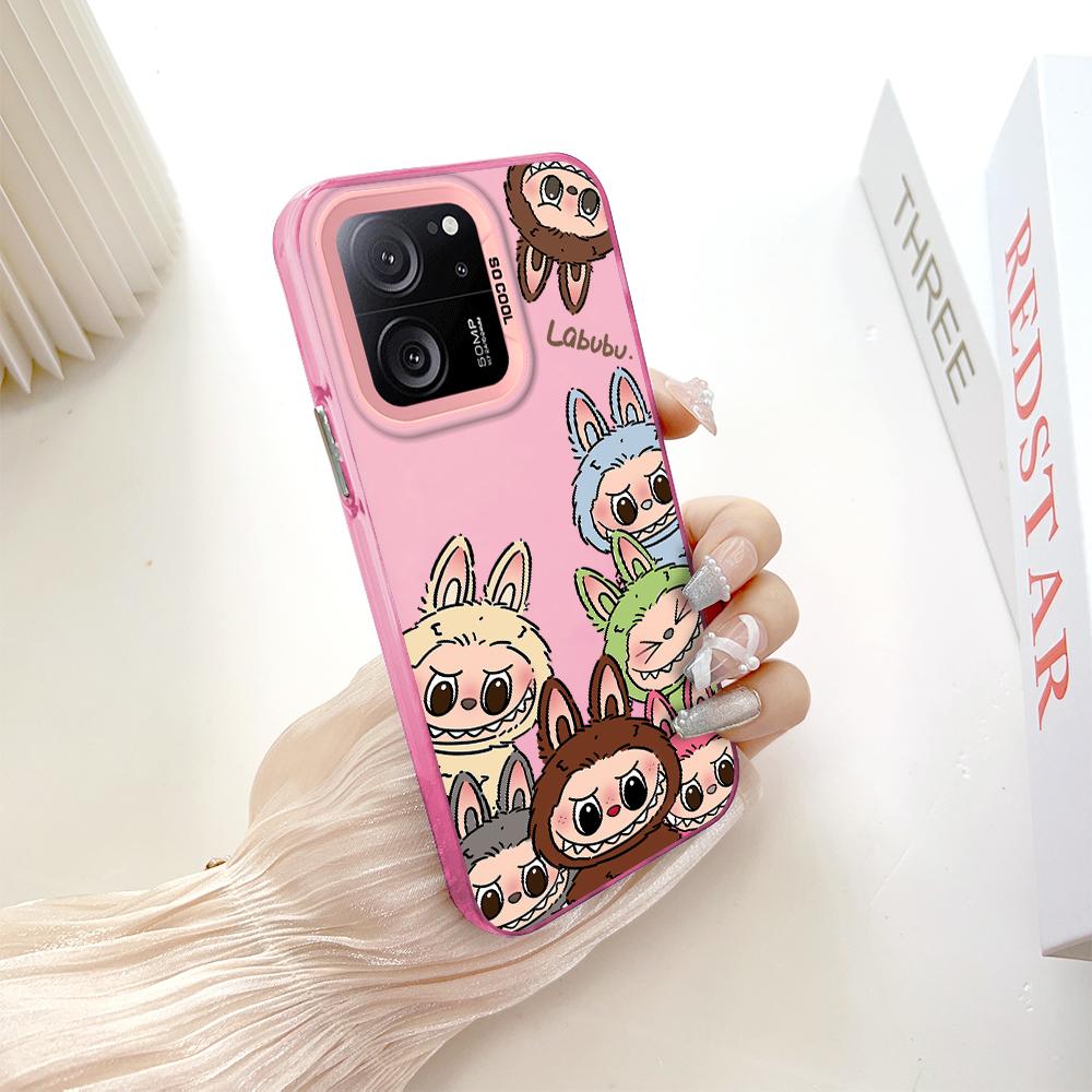 Окрашенный узор, цветной серебристый, двухсторонний, жесткий, противоударный чехол для телефона Xiaomi Redmi Poco