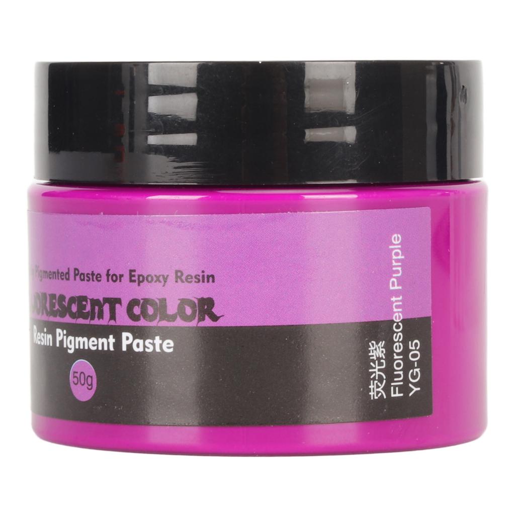 50g Fluorescent Color Resin Pigment Paste High Concentration Highly Pigmented Resin Pigment Paste for Painting Art