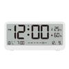 8001 EN Multifunctional Digital Clock LED Brightness Adjustable Temperature Humidity Displaying Alarm Clock with Dual
