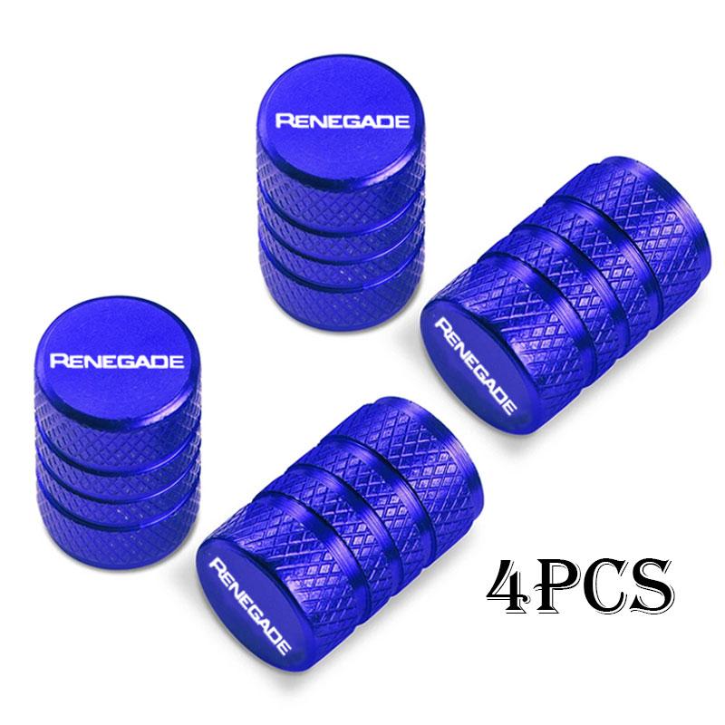 Car Wheel Tire Valve Caps Tyre Stem Covers Airdust Waterproof For Jeep Renegade Auto Accessories MWGHF1