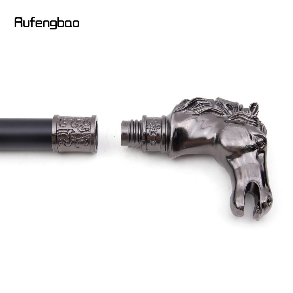 Трость для ходьбы с изображением лошадиной щетины, декоративная, винтажная, для вечеринок, модная, посох для ходьбы 93 см