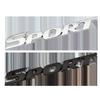 1PC Car Accessories Sticker Styling Metal 3D Chrome Black Car Trunk Racing Sport Word Letter Logo Emblem Badge Decal Sticker