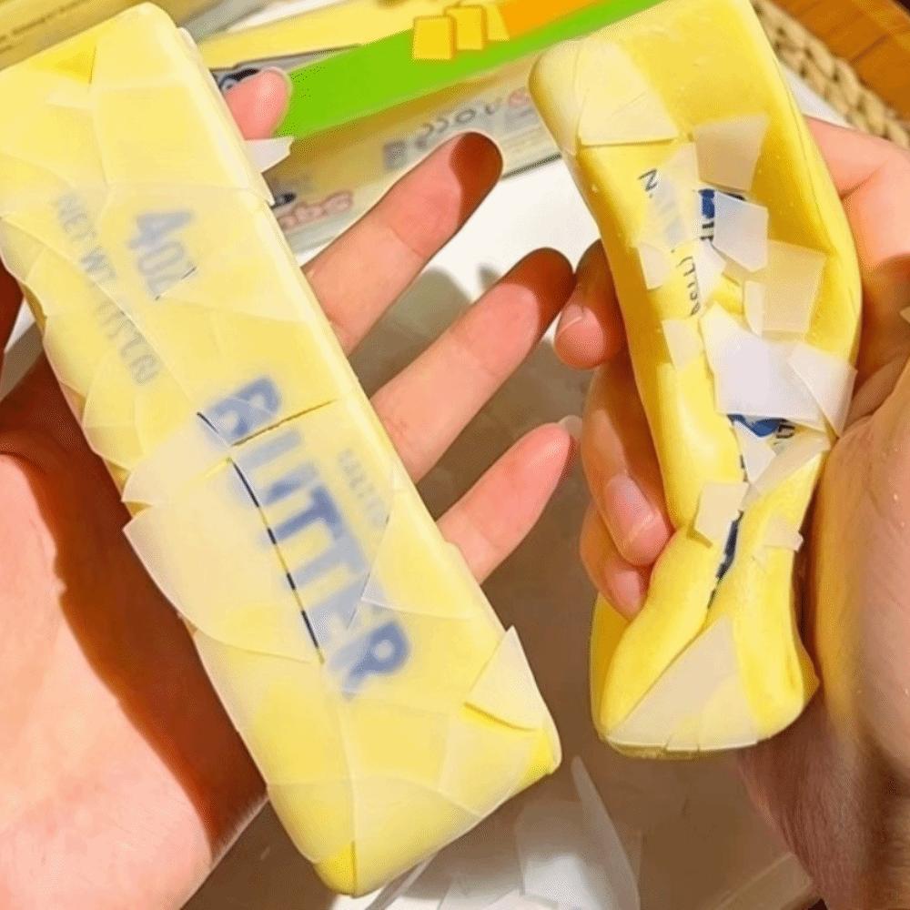 Wax Coating Butter Stick Squishy Toy Crunchy Butter Cheese Stick Fidget Toy Adult Use