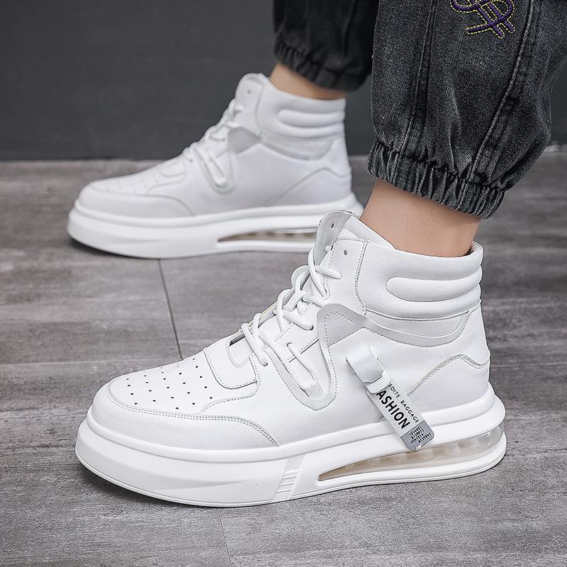 Нишевая мужская обувь осенне-зимняя белая обувь спортивная и любительская обувь на воздушной подушке модная обувь для скейтбординга персонализированная универсальная обувь Вэньчжоу