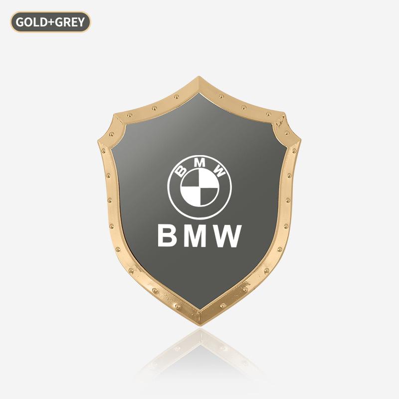 ZFAL7 3D Decal Motorcycle Sticker Stainless Steel Car Creative Styling Decoration Sticker For BMW M F10 F20 E92 E93 X1 E43 E53 E63 E84