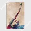 Windsurfing Sport Art Windsurfing Sport Metal Sign Pub Bar Cave Plaques Vintage Tin Sign Poster