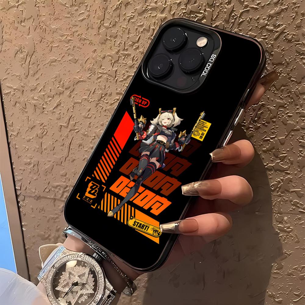 Игровой чехол для телефона Zenless Zone Zero для iphone 17 16 15 14 13 11 12 Pro Max Xr X Air Plus черный серебристый жесткий корпус