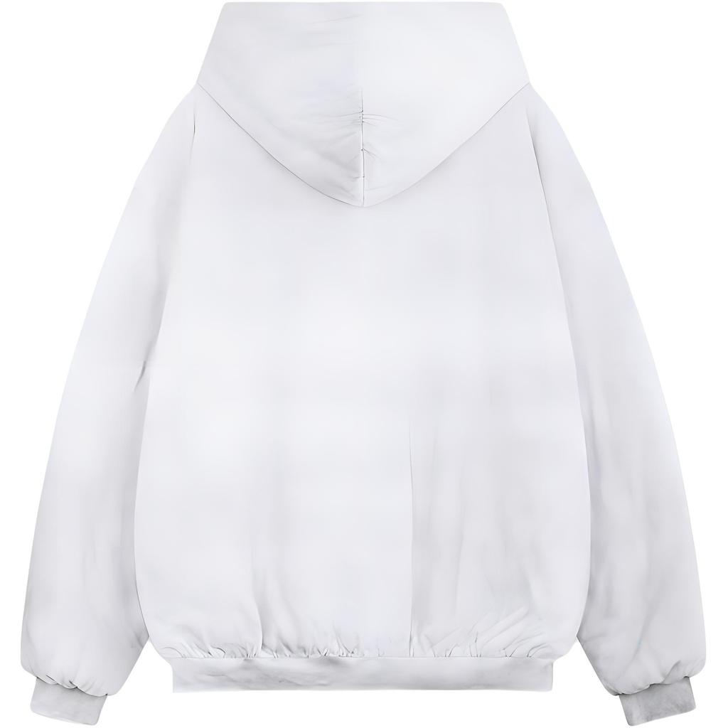 WE11DONE Свитшот с вышивкой на молнии с длинным рукавом, того же цвета, Fw24, женский, белый WD-TJ2-24-870-U-WH