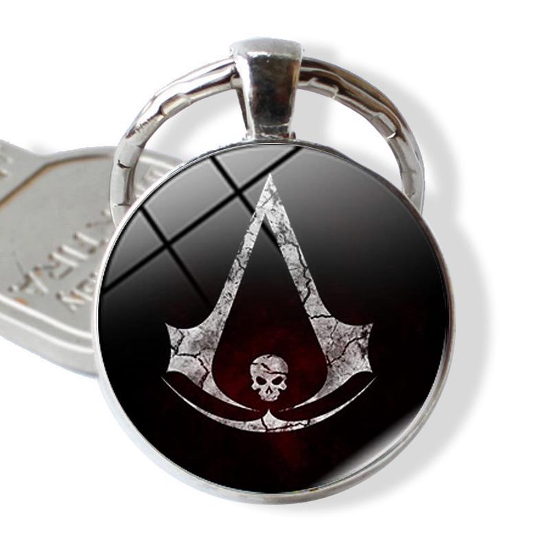Брелок-подвеска Металлическое тисненое кольцо Assassin's Creed