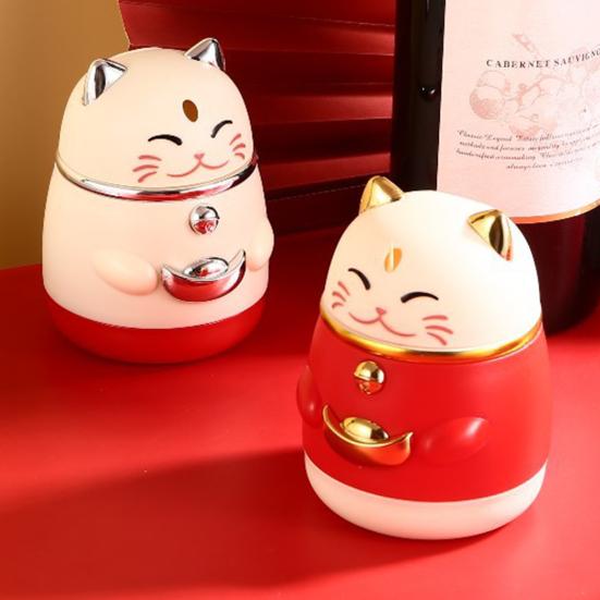 Коробка для зубочисток Lucky Cat Форма Pree Тип Автоматический всплывающий дом Гостиная Столовая Диспенсер для зубочисток Держатель для хранения зубочисток Контейнер