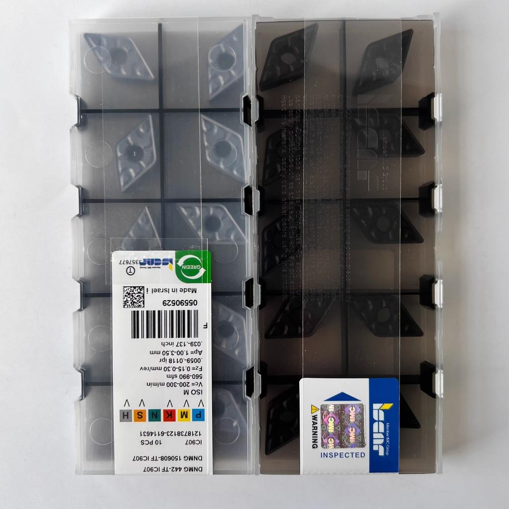 ISCAR / DNMG150608-TF IC907 / Industrial indexable Carbide Inserts 10 Pcs