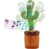 Dancing Cactus Toy - KEEPER - Sings 120 Songs - Repeats Your Words - Decorative Plush Toy