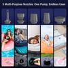Мини-портативный воздушный насос USB-перезаряжаемый беспроводной насос 3-в-1 Накачивание Сдувание для вакуумного мешка для хранения, надувного матраса, плавательного круга