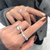 Открытое кольцо из стерлингового серебра S925 для женщин - Стильное, Универсальное, Ощущение высокого качества, Идеально для указательного пальца, Японское и корейское вдохновение.