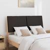 Upholstered Headboard in Black 120 cm Solid Pine Wood