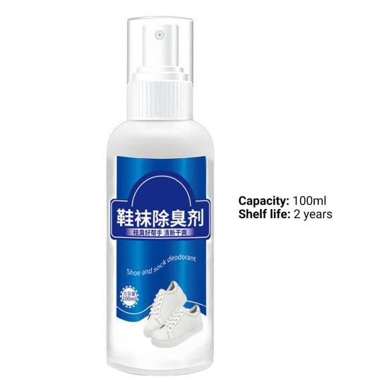 100 мл дезодорант-спрей для обуви с мягкой формулой и противозудными свойствами