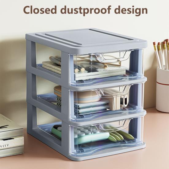 Ящик для хранения косметики, прозрачные принадлежности для спальни с ручкой, ящик для хранения мелочей, контейнер, прочный контейнер для хранения предметов