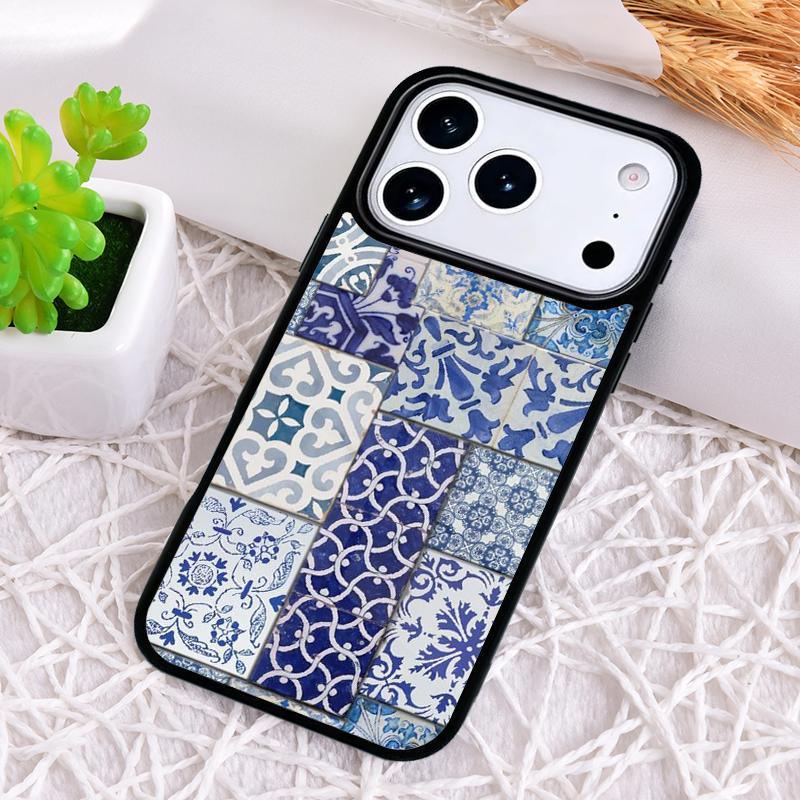 Арт Чехол для телефона с декоративной марокканской плиткой для iPhone 17 Air 16 15 11 12 14 13 Pro Max Ударопрочный чехол