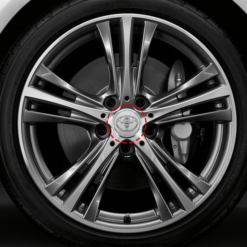 Toyota Колпак ступицы с логотипом - Пыленепроницаемый, Легко устанавливается, Доступен в черном, серебристом и хромированном цвете