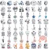 New Panda Owl Unicorn Lucky Cat Dog Lion Elephant Animal Beads Fit Charm Bracelet Women 925 Silver Jewelry