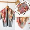 65 * 65 Four Seasons Available New Women'S Small Square Scarf, High Grade Letter Printed Scarf, Professional Scarf, Satin Scarf