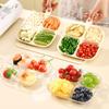 To Clean Reusable Food Plate Design Four Compartments Sauce Dish