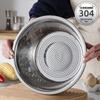Европейский стиль 304 Нержавеющая сталь Раковина и ситечко: Кухонная корзина-сито для мытья и слива овощей, для риса