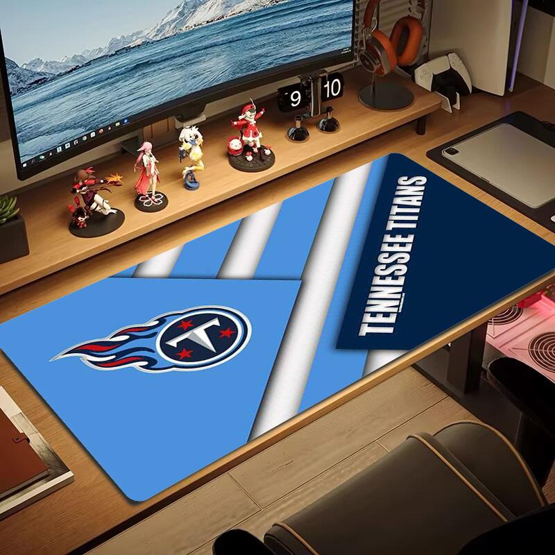 Tennessee Titans Logo Color Mouse Pad Large Gaming Table Cushion Non-slip Laptop Tablet Big Mousepad XXL Mat Mini PC Playmat With Lock edge