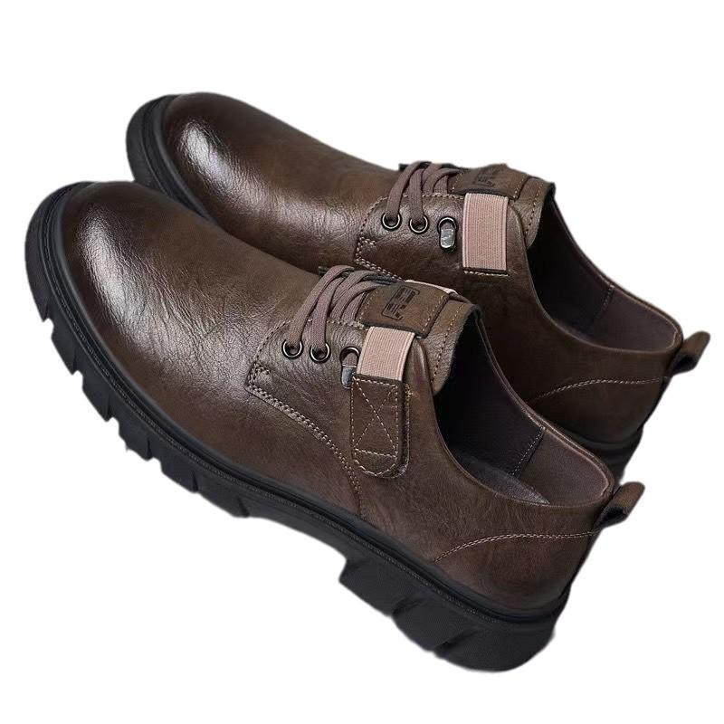 Men'S Shoes Men'S Leather Shoes Outdoor Casual Business Shoes British Comfortable Versatile British Style Tooling Shoes