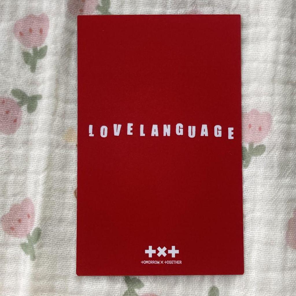 [Б/У] TXT Язык любви Хюнинкай Корея Санок Фотокарточка