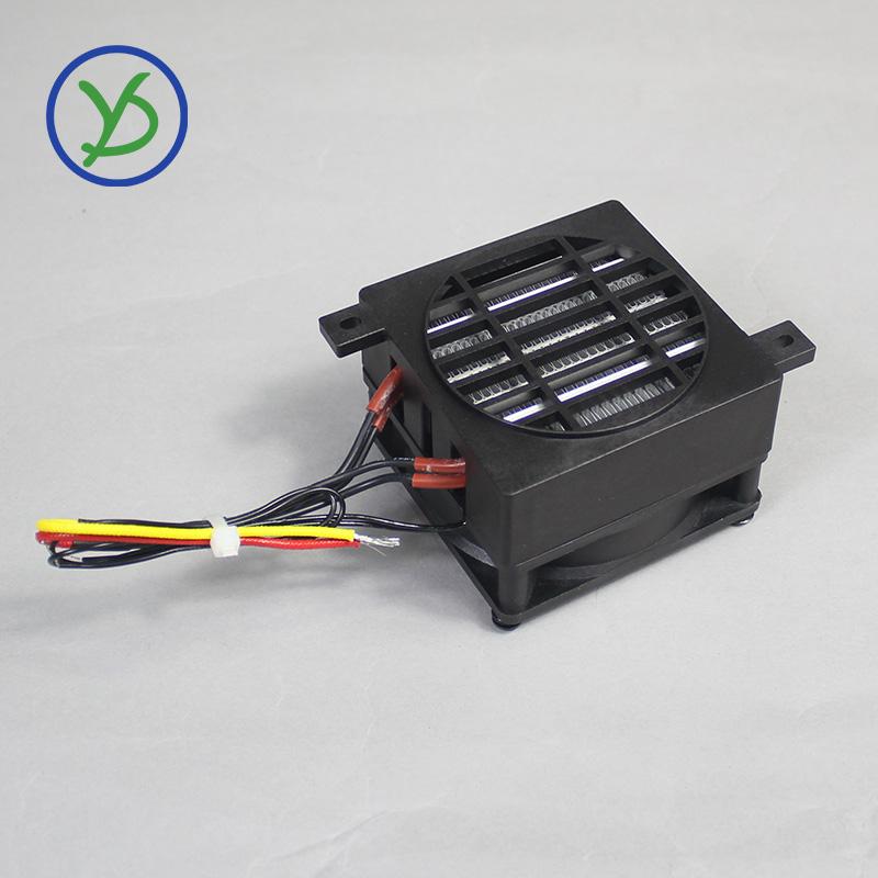 106*80mm 80W~600W 12V~220V Insulated PTC Heater With Fan Constant Temperature Electric PTC Fan Heater Element Space Heating