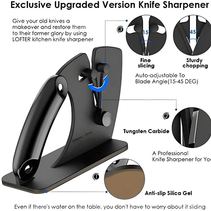 2-в-1 многофункциональная точилка для ножей ручная автоматическая регулируемая быстрая точилка кухонные гаджеты точильный камень для ножей