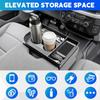 Console Organizer Tray Cup Holder Fits for -2025 Ford F150 & -2026 F250 F350 F450 F550 40/20/40 Jump Seat Center Console Storage Cup Holder ert for