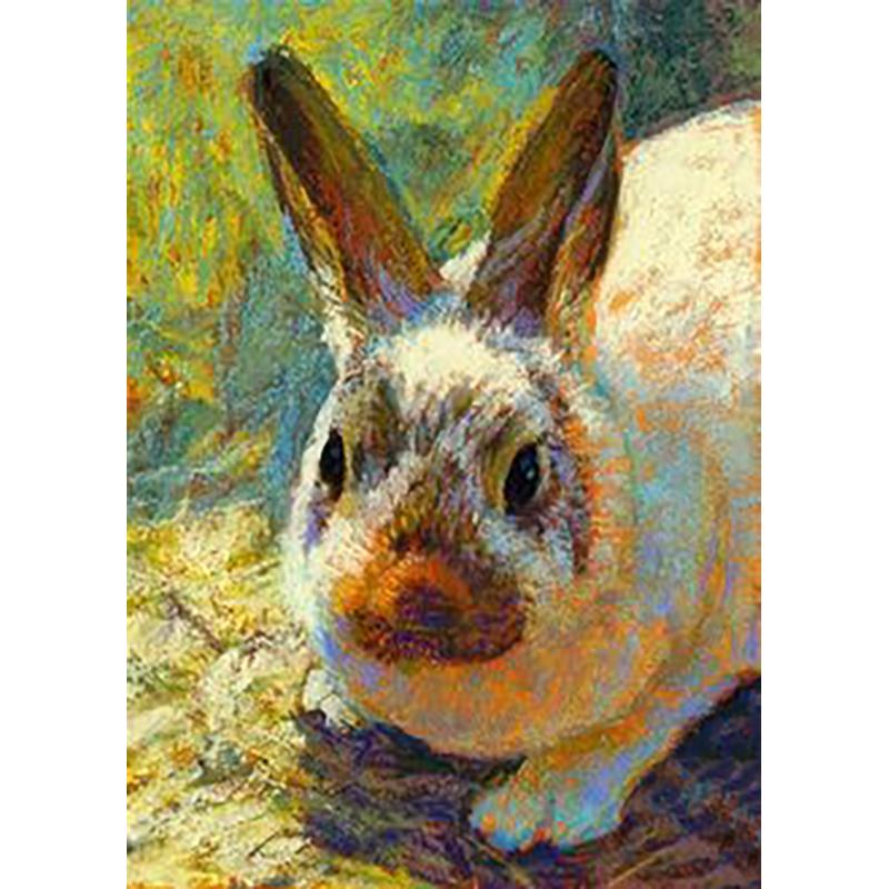 Rabbit DIY 5D Diamond Painting Full Round Drill Animal Diamond Embroidery Cross Stitch Mosaic Kits Wall Art Home Decor Gift