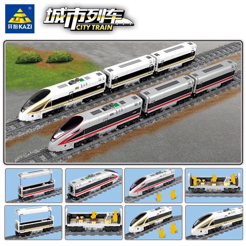 City Electric Revival Train Tracks Rail Power Function Technic Creator Building Blocks Bricks Toys