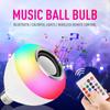 12W LED Wireless Light Bulb Bluetooth Speaker with APP Remote RGB Smart Music E27 Bedroom Ceiling Lamp for Party