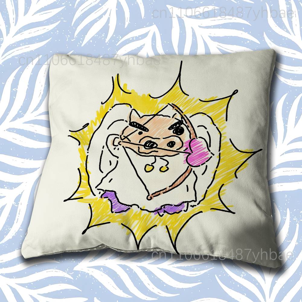 B-Buriburizaemon Pig Cartoon Pillow Case Cover Square Sofa With For Pattern Comfortable Cushion Suitable Of Room