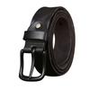 Мужской ремень из коровьей кожи первого слоя шириной 3,8 см, мужской кожаный ремень с пряжкой в стиле ретро, простой и универсальный молодежный ремень