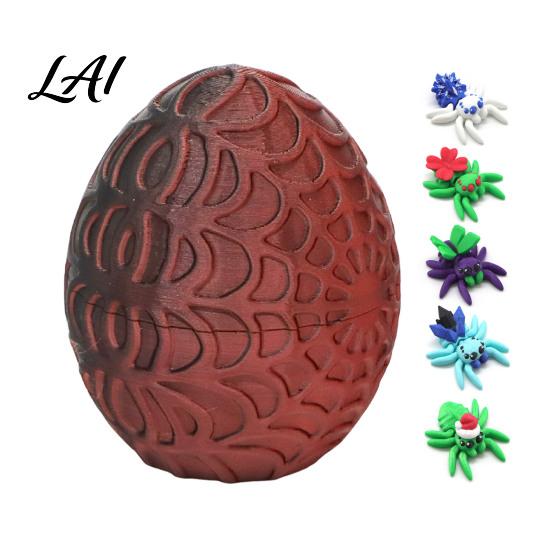 PLA Craft Gifts 3D Printed Spider Figurine Articulated Fidget Toy Movable Joints Ornamental Pieces for Windowsill Animal Creative Desktop Ornaments