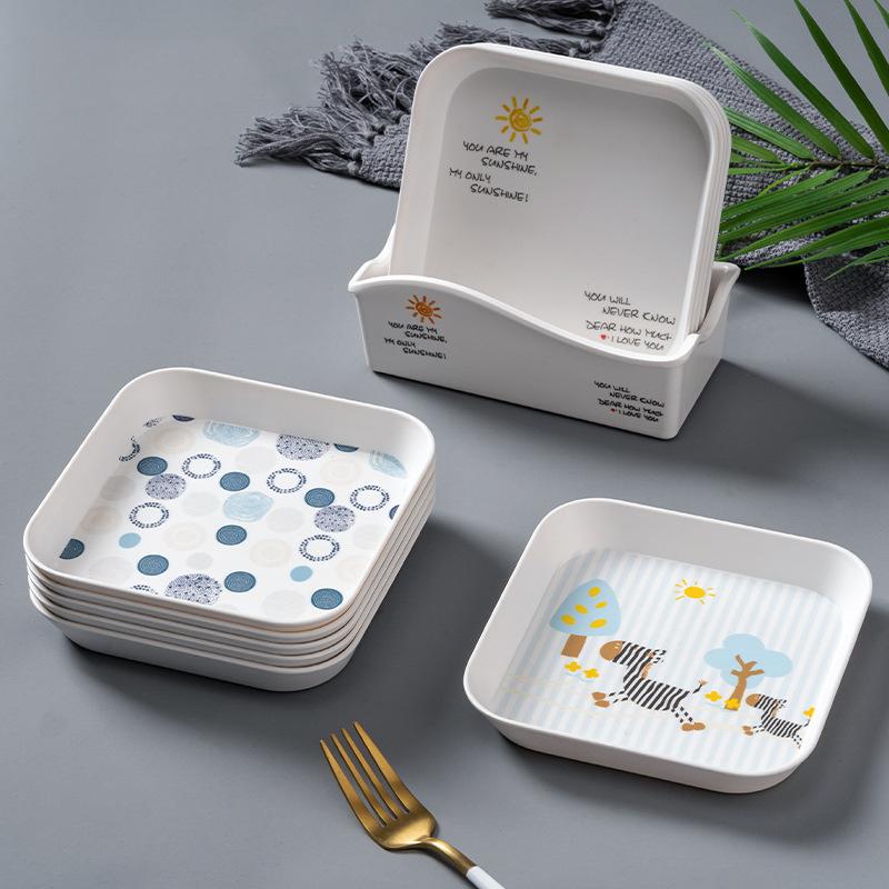 Меламиновая посуда, не содержит БФА, можно мыть в посудомоечной машине 100%, белые меламиновые обеденные тарелки для повседневной трапезы, приема пищи в помещении и на открытом воздухе, вечеринки