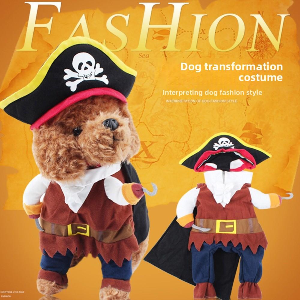 Pet Transformation Dog Funny Funny Standing Pirate Denim Pet Clothing Dog Dog Clothing
