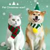 Christmas Pet Cat Dog Hat Puppy Xmas Holiday Costume Caps Bibs Christmas Pet Winter Clothing Party Photo Props