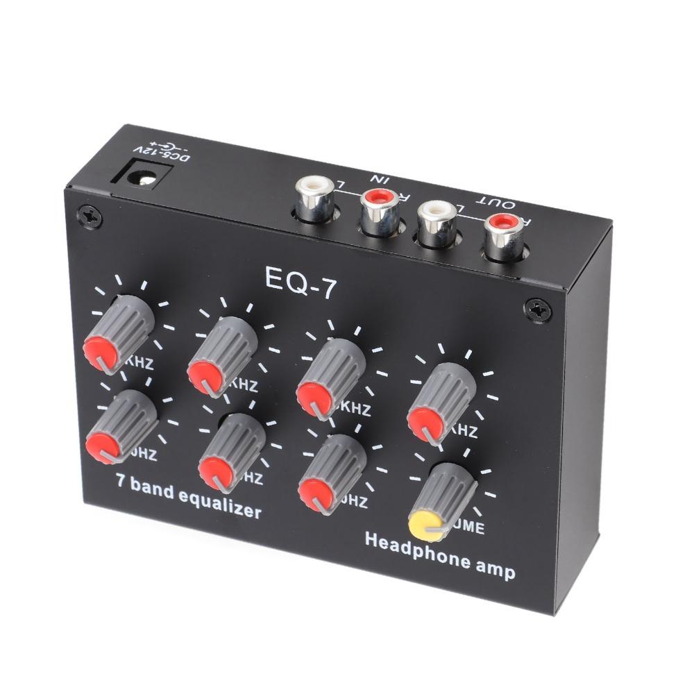 3.5mm EQ-7 Audio Signal Headset Amplifier Digital Equalizer Sound Enhancement