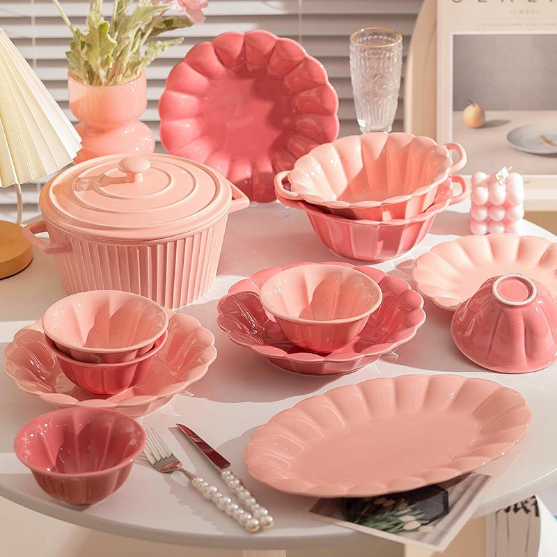 Роскошный набор посуды 2024: Элегантный набор из миски и тарелки - Идеальный подарок на новоселье