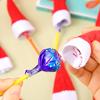 20 Pcs Candy Hat Finger Cap Lollipop Decoration Hats Mini Santa Hat New Year Party Table Dinner Decoration Wine Bottle Covers Parties Photography Prop